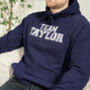 'Team Surname' Hoodie For Dad, thumbnail 2 of 3