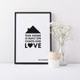 'This Home Is Built On Chaos And Love' Family Print, thumbnail 1 of 3