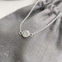 Rainbow Moonstone Sterling Silver Necklace, thumbnail 1 of 9