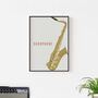 Saxophone Print | Instrument Music Poster, thumbnail 9 of 10