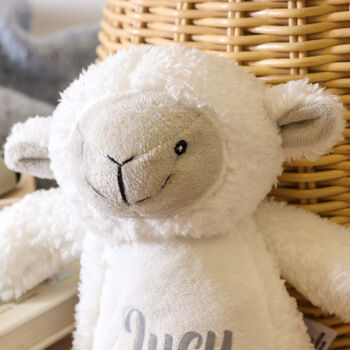 Personalised Lamb Soft Toy Teddy Bear Gift For Children, 3 of 5