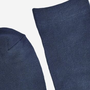 Men's Bamboo Socks Navy Blue, 4 of 5