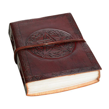 Indra Celtic Star Leather Journal, 5 of 10