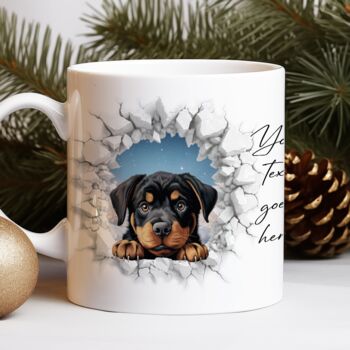 Personalised Christmas Rottweiler Break Through, 8 of 10