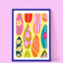 Surf Board Print, thumbnail 1 of 2