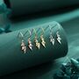 Sterling Silver Tiny Bat Wing Drop Earrings, thumbnail 8 of 12