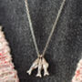 Sardine Fish Necklace In Silver, thumbnail 6 of 6