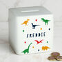 Personalised Dinosaur Money Box, thumbnail 3 of 5