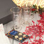 Engagement Pair Of Christmas Glass Latte Mugs, thumbnail 4 of 8