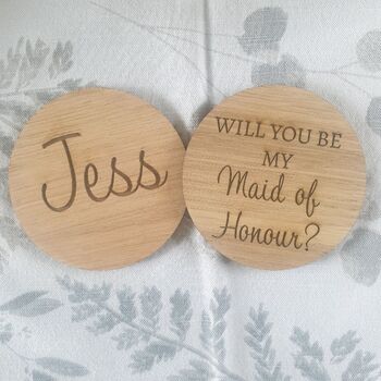 'Will You Be My Bridesmaid?' Wooden Keepsake, 4 of 4