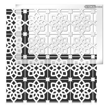 Selsley Tile Repeat Stencil, 5 of 5