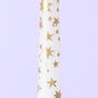 G Decor Set Of Two White Dinner Candles With Gold Stars, thumbnail 5 of 5