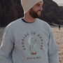 Mens 'Sunrise To Sunset' Grey Sweatshirt, thumbnail 1 of 5