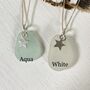 Sea Glass And Star Sterling Silver Necklace, thumbnail 3 of 3