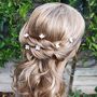 Set Of Six Pearl Flower Hair Pins, thumbnail 4 of 13