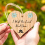 I Wish You Lived Next Door Hanging Wood Heart, thumbnail 1 of 3