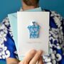 Personalised Origami Hawaiian Shirt Birthday Card, thumbnail 1 of 4