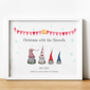 Personalised Christmas Gonk Family Print | Gift For Mum, thumbnail 2 of 5