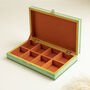 Hand Painted Wooden Jewellery Box Green Birthday Gift, thumbnail 3 of 6