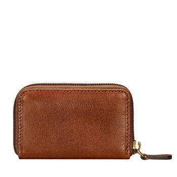 Personalised Leather Key Zipped Key Case. 'The Vinci', 5 of 12