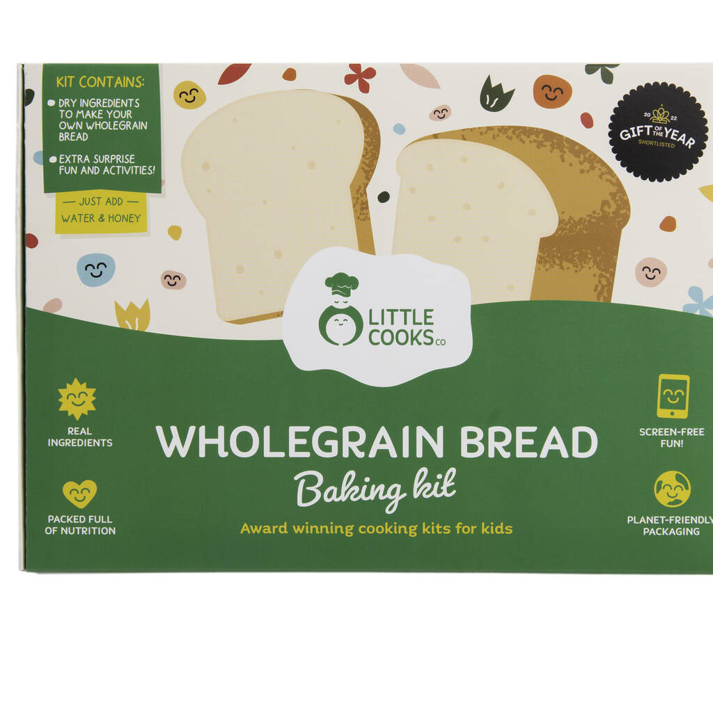 Wholegrain Bread Baking Kit By Little Cooks Co