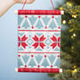 Bargello Tapestry Kit, Christmas Jumper Wall Hanging, thumbnail 3 of 8