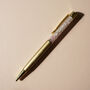Gold Rose Quartz Crystal Pen, thumbnail 1 of 6