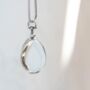 Christmas Photo Gift Teardrop Locket Necklace, thumbnail 2 of 4