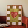 My Heart Is So Full Of Love Personalised Initials Print, thumbnail 1 of 12