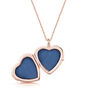 Personalised 18 K Rose Gold Plated Heart Diamond Locket, thumbnail 8 of 12