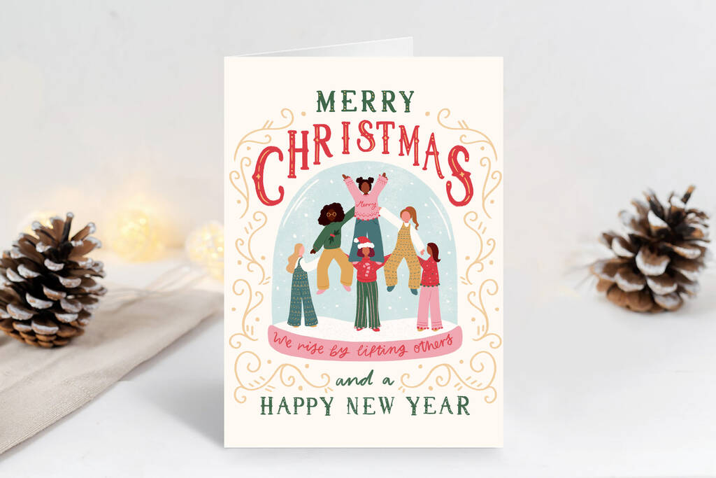 10 Women's Empowerment Feminist Christmas Cards By Flourish Paperworks