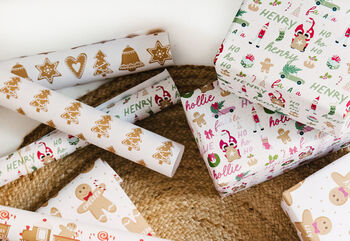 Christmas Falala Personalised Wrapping Paper, 3 of 10