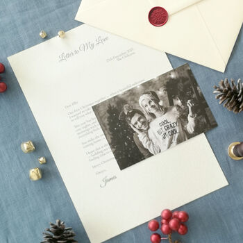 Christmas Letter Personalised Photo Keepsake, 3 of 7