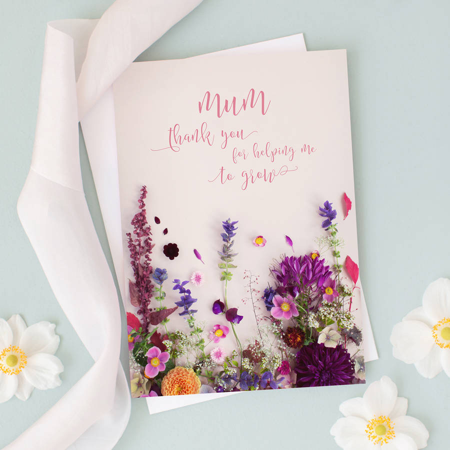 Floral Card For Mum By Love Lila Art