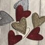 Fiancé / Fiancée Glitter Heart Birthday Card, thumbnail 2 of 3