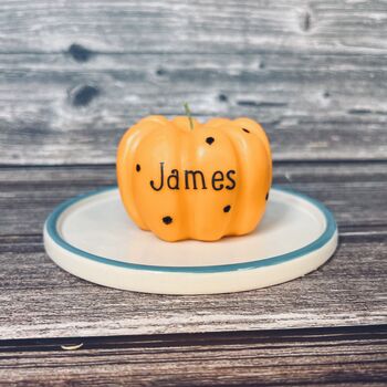 Personalised Pumpkin Candle, 2 of 4