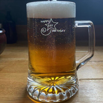 21st Birthday Stein Beer Glass, 3 of 5