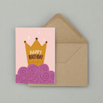 Happy Birthday Your Majesty Greetings Card, 3 of 5