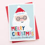 Cute Santa Granddaughter Christmas Card, thumbnail 1 of 2