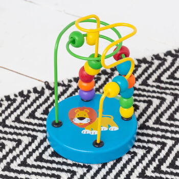 Personalised Wooden Safari Mini Beaded Puzzle Toy, 10 of 12