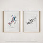 Personalised Plane Portrait – Aviation Gift For Him Or Dad, thumbnail 8 of 12