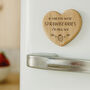 Oak Heart Magnet 'If Friends Were Strawberries I'd…' | Home Decor | Fridge Magnet, thumbnail 1 of 2