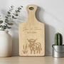 Personalised Highland Cow Paddle Chopping Board, thumbnail 1 of 6