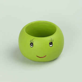 G Decor Smiling Pair Peas In The Pod Planter, 6 of 7