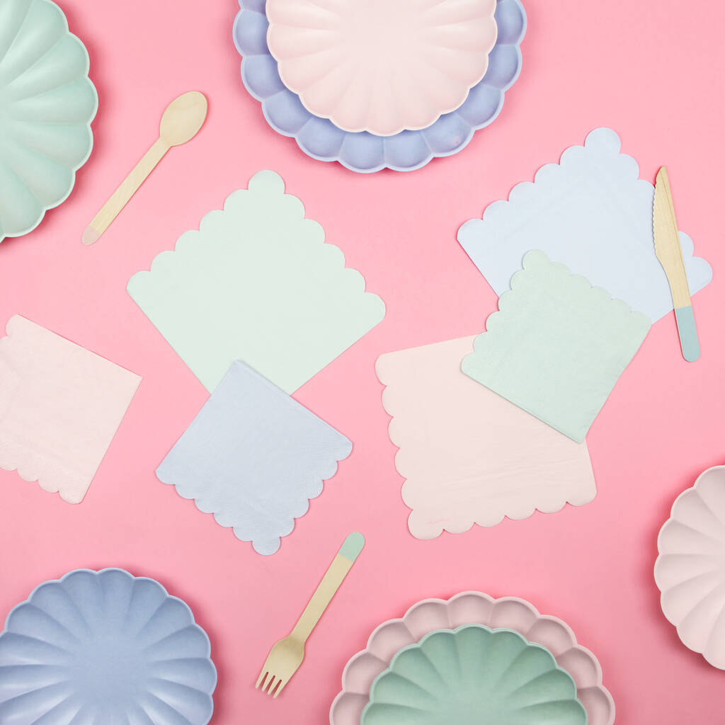 Pastel Paper Party Napkins, 1 of 5