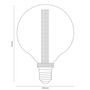 Vintlux Rainn 95mm Globe Smoke Dimmable LED Bulb, thumbnail 2 of 3