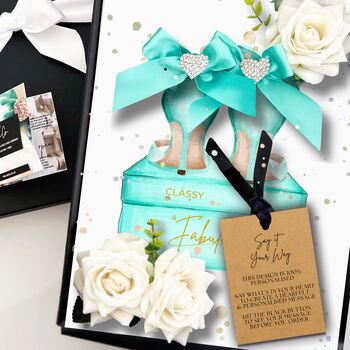 Blue Heels Luxury Scented Birthday Card, 7 of 12