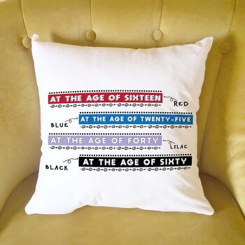 Personalised 70th Birthday Cushion Gift, 4 of 12
