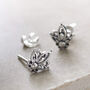 Sterling Silver Mini Botanical Studs, thumbnail 2 of 11