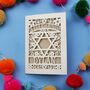 Bar Mitzvah Personalised Laser Cut Card, thumbnail 5 of 8